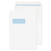 ValueX Everyday Envelopes C4 White Pocket Window Peel and Seal 100gsm 324x229mm (Pack 250) - 23892